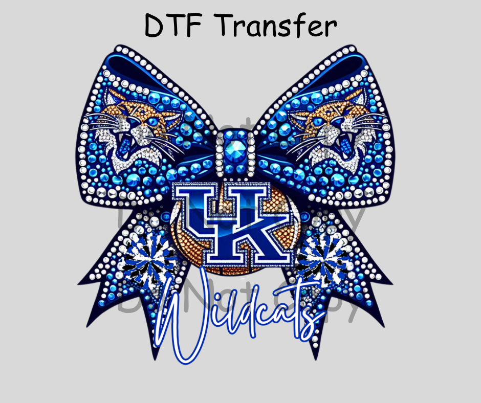 Kentucky Bow Seq. DTF Transfer