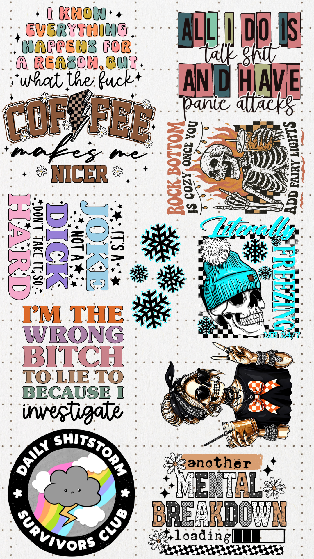 Sarcastic Premade Gangsheet