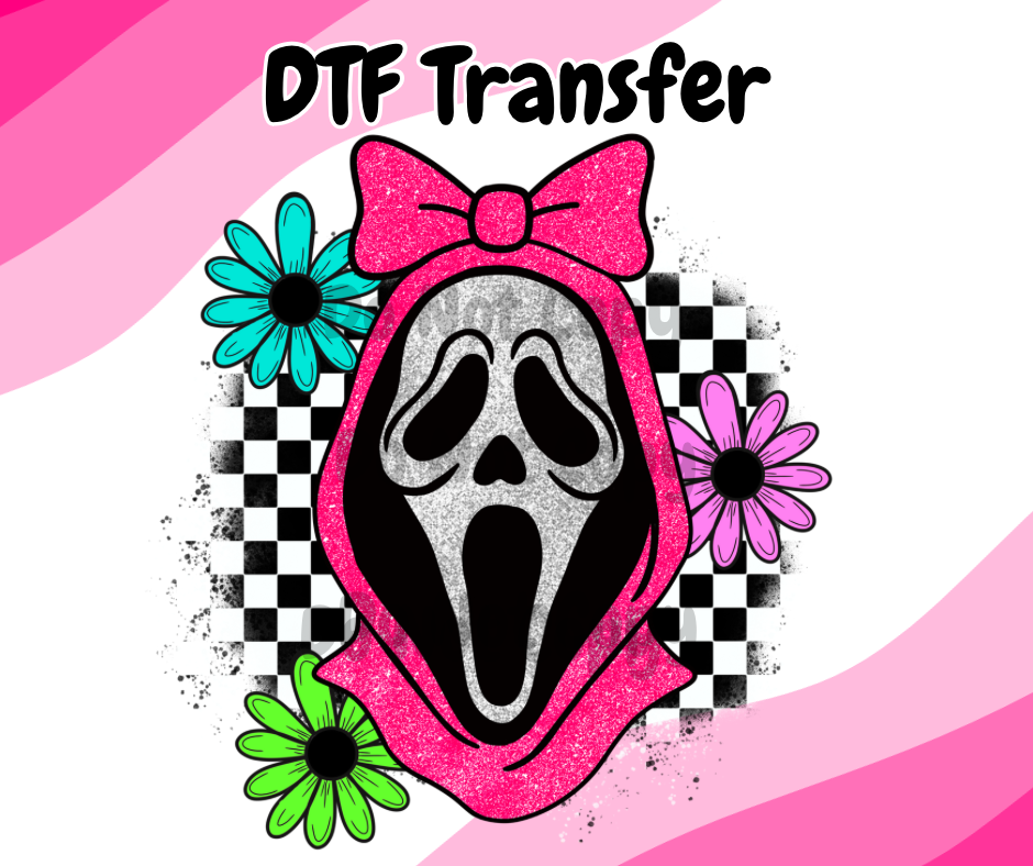 Ghost Face Floral DTF