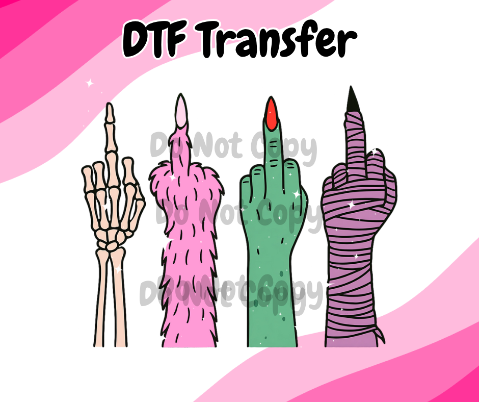 Middle Finger DTF