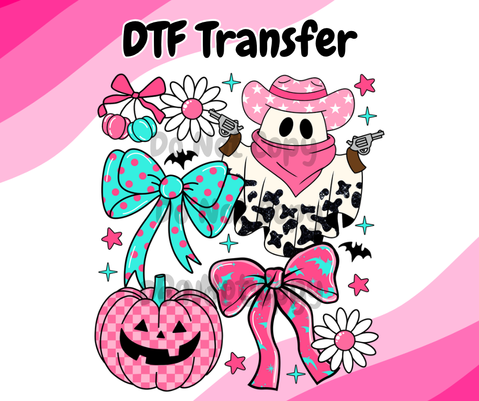 Pink Western Ghost DTF