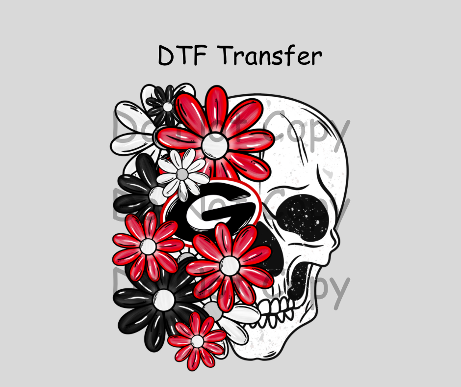 UGA skeleton DTF Transfer