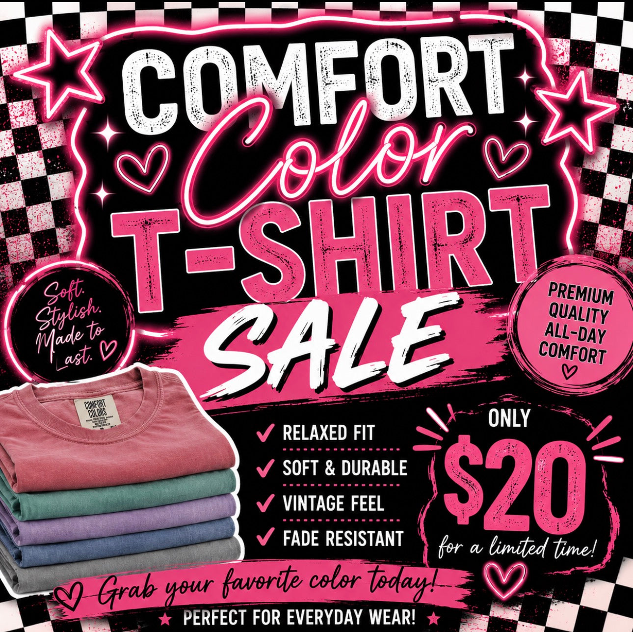 Comfort Color T-Shirt Sale