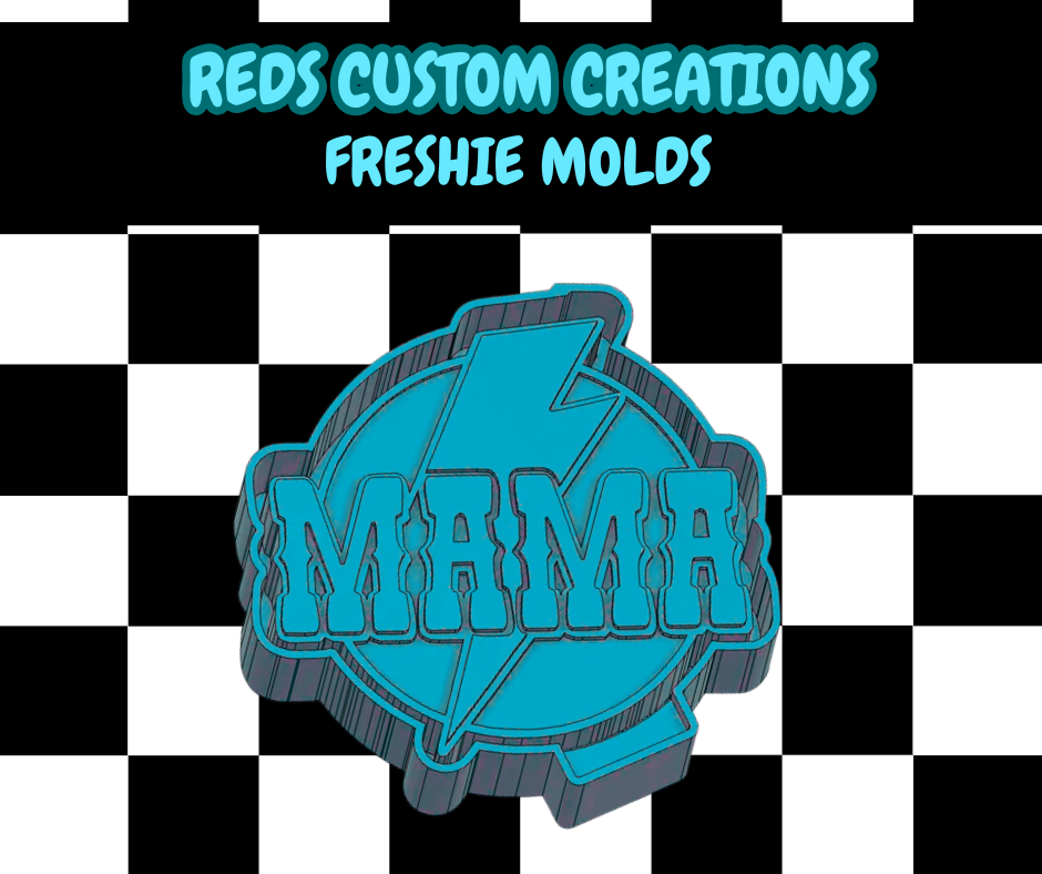 Mama Lightening Bolt Silicone Mold