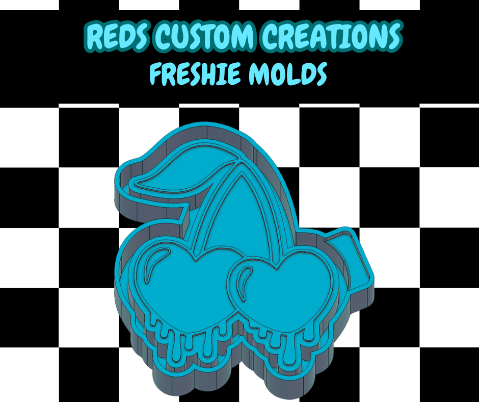 Drip Cherry Silicone Freshie Mold