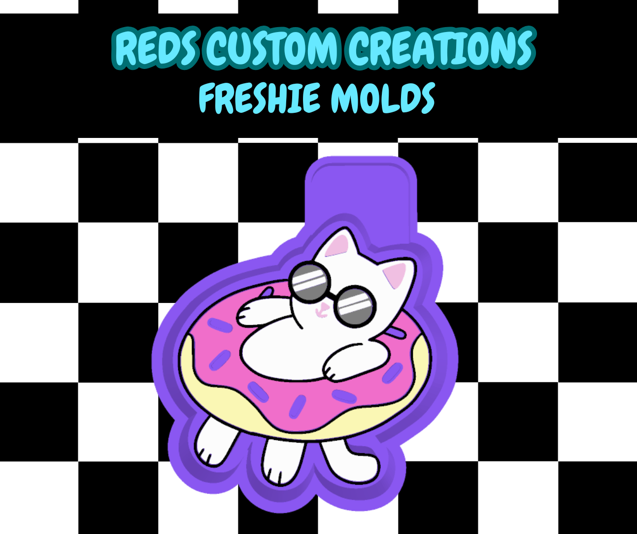 Cat Floaty Silicone Freshie Mold