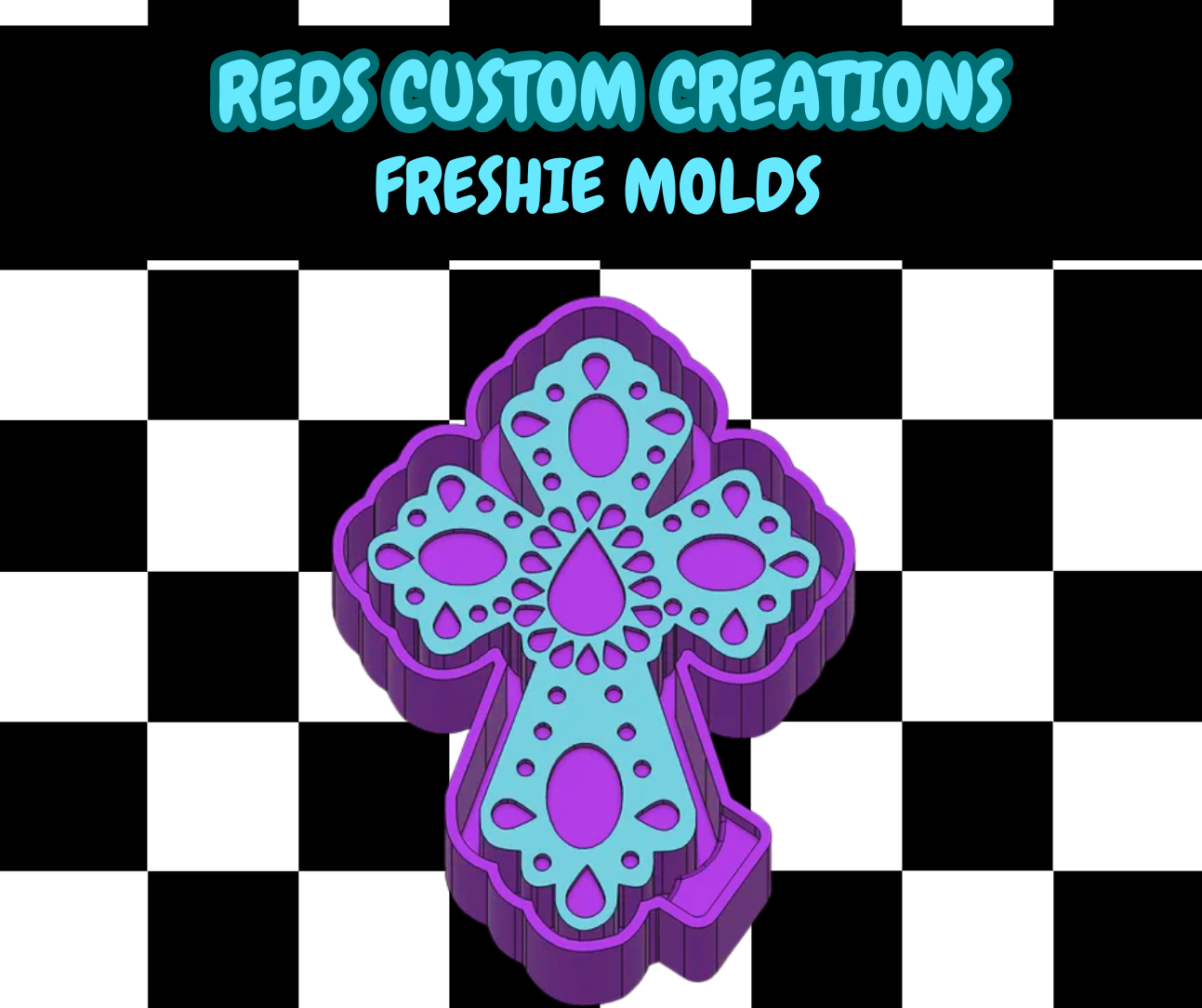 Cross Silicone Freshie Mold
