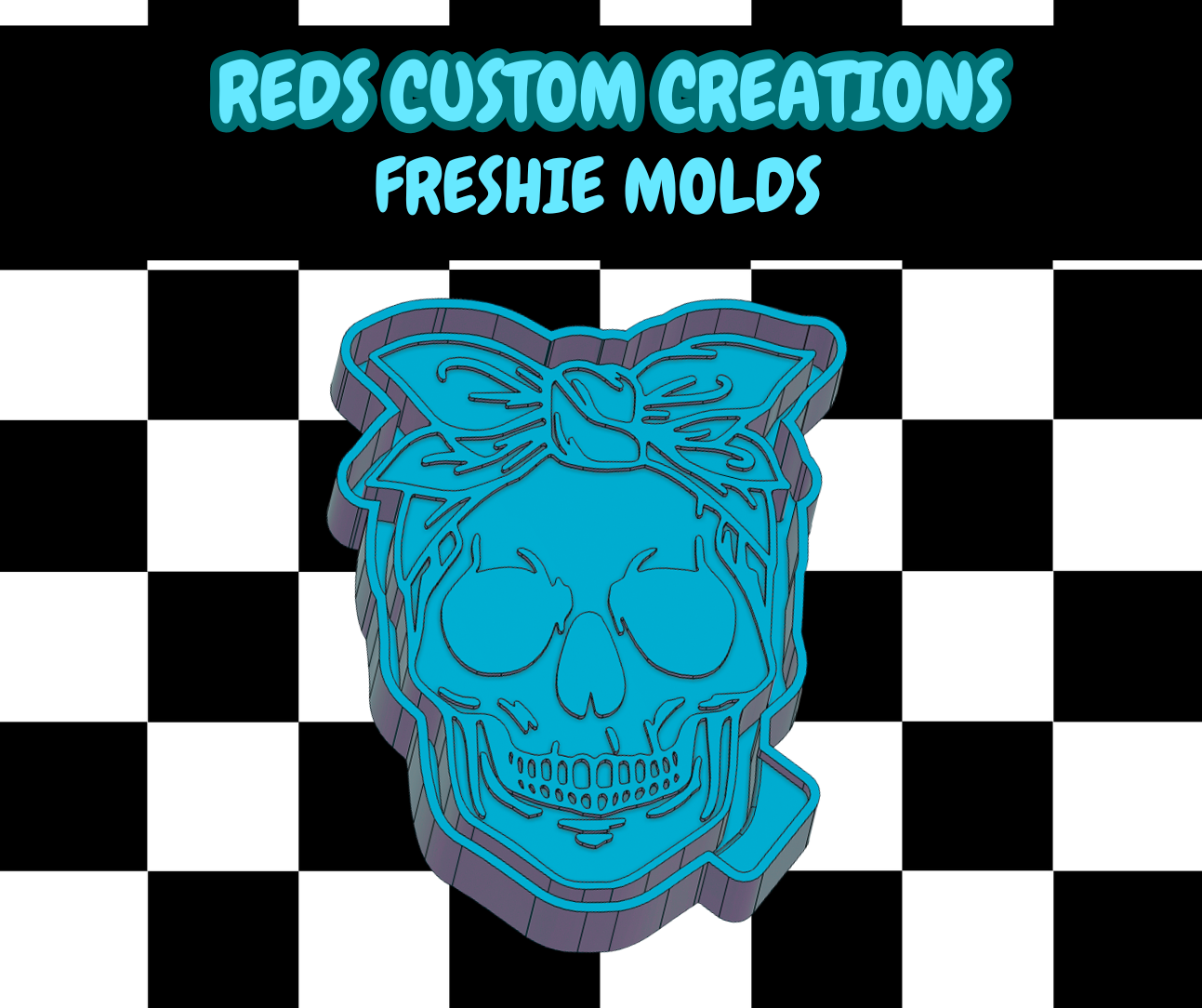 Skeleton Bow Silicone Freshie Mold