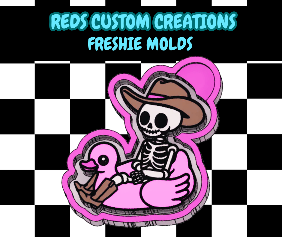 Skeleton Floaty Silicone Freshie Mold