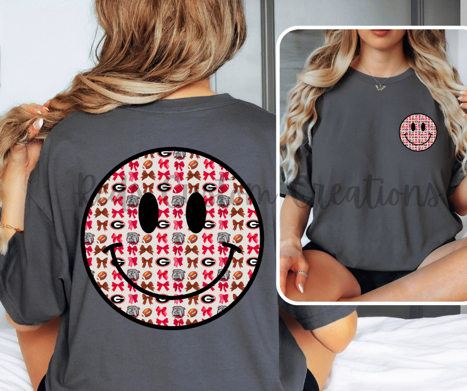 UGA Smiley Pocket and Back Design - Comfort Color T-Shirt