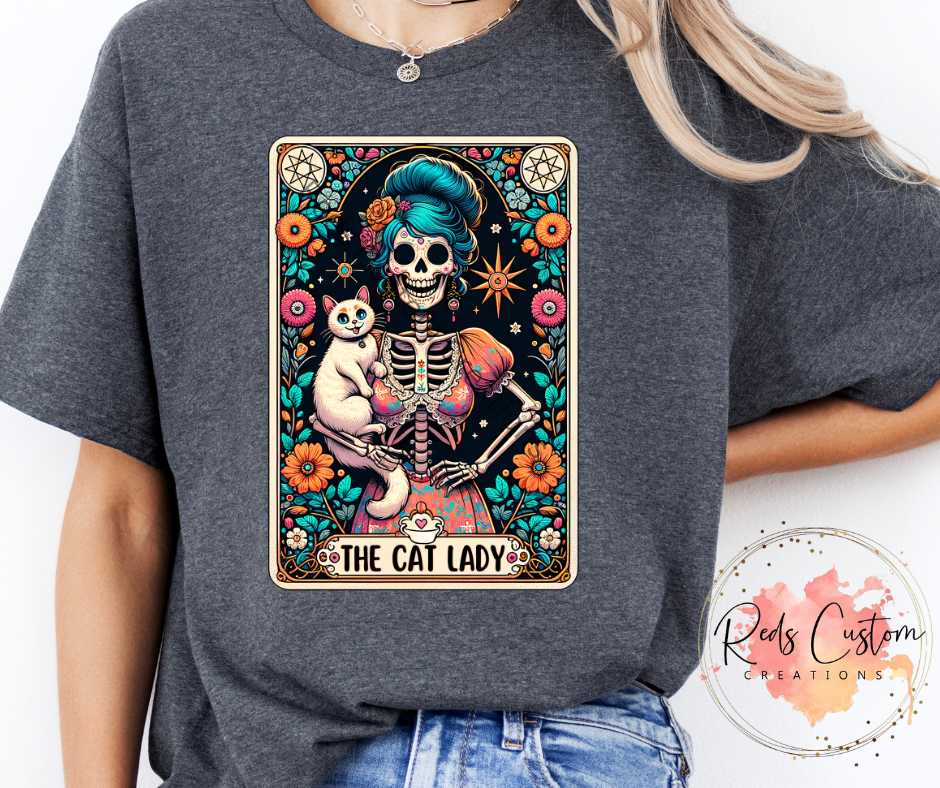 The Crazy Cat Lady - Full Color Tarot Card