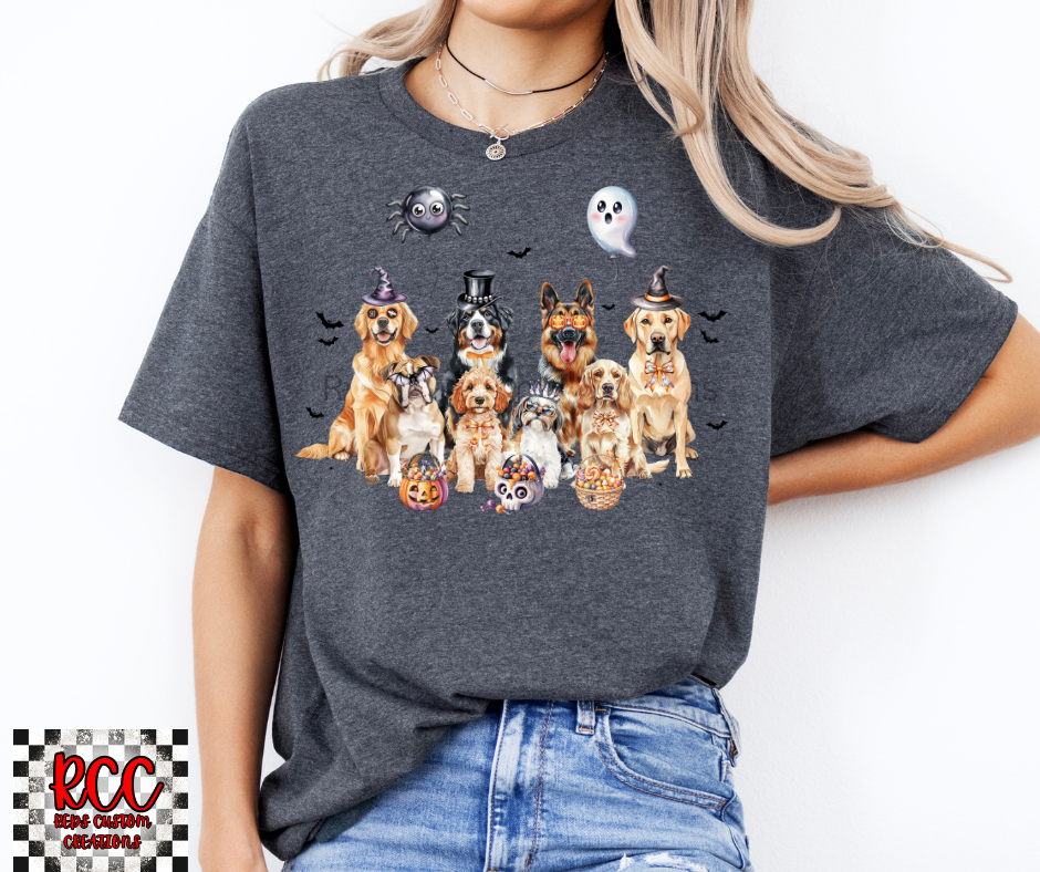 Dogs Halloween -Crewneck or T-Shirt