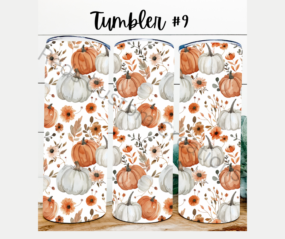 Tumbler #9 Fall Pumpkins