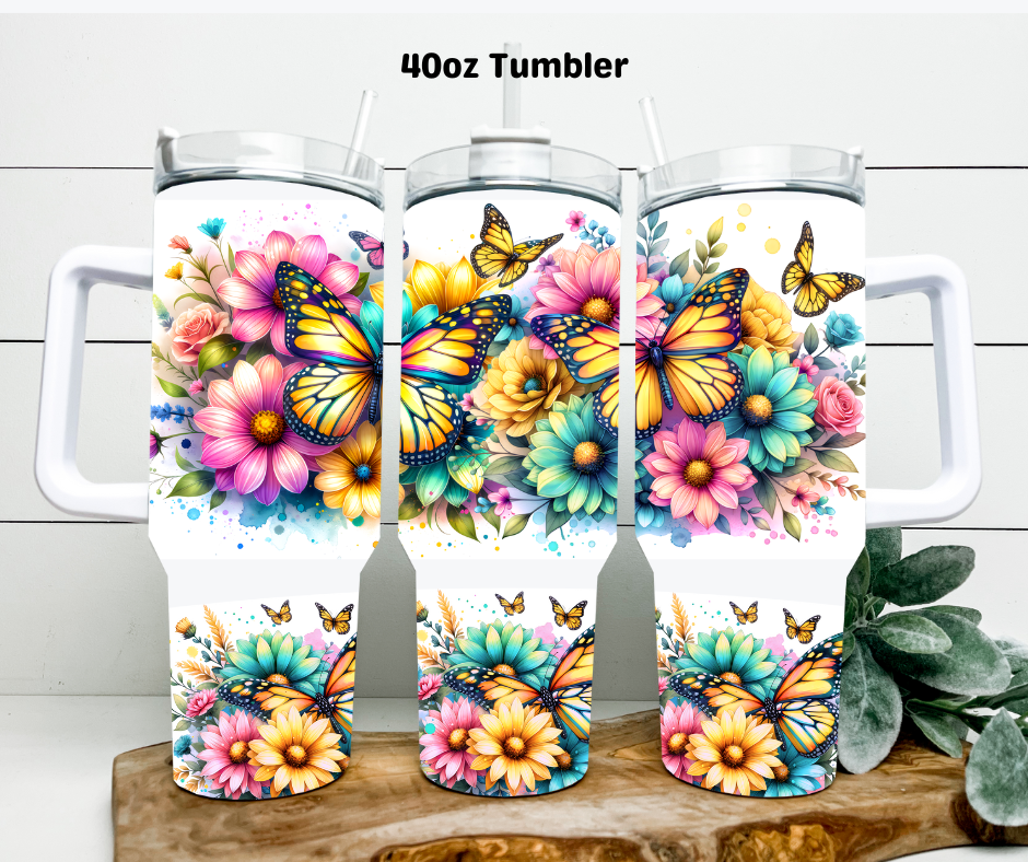 Butterflies 2 40oz Tumbler