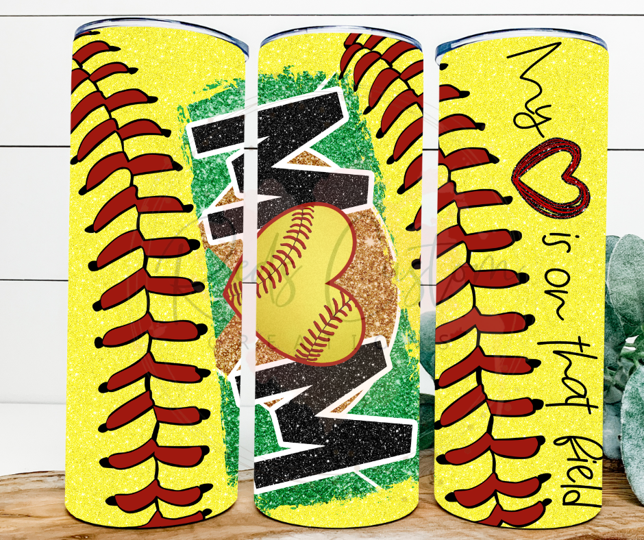 Softball Mom- 20oz Tumbler