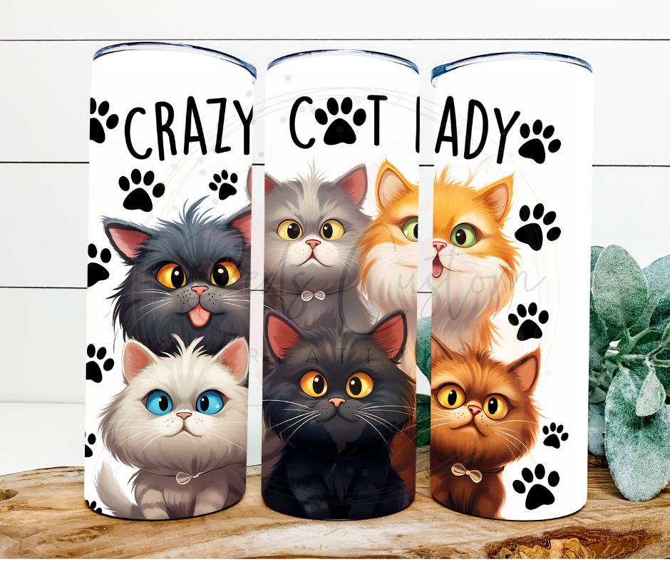 Crazy Cat Lady- 20oz Tumbler