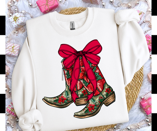 Christmas Boots DTF Transfer