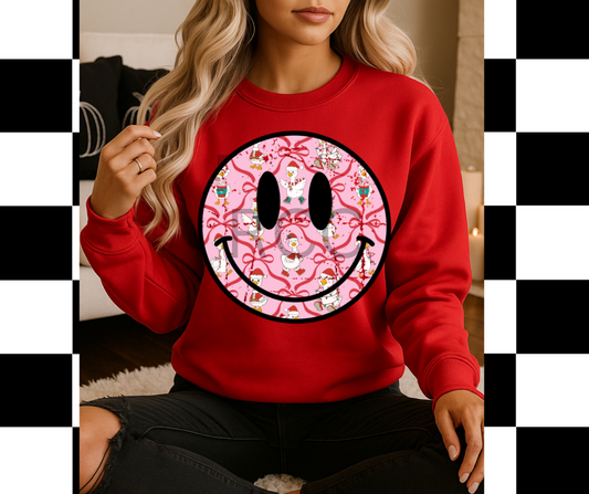 Christmas Goose Distressed Smiley