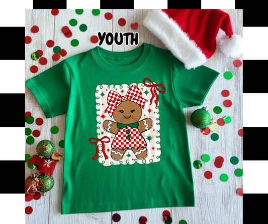 Youth Gingerbread Girl DTF Transfer