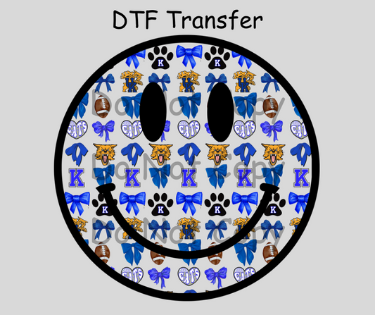 Kentucky Smiley 2 DTF Transfer