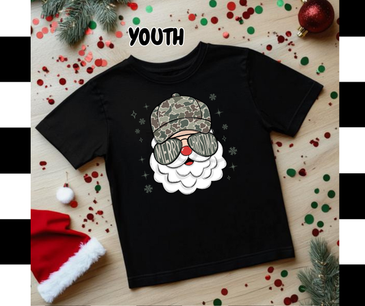 Youth Camo Santa DTF Transfer