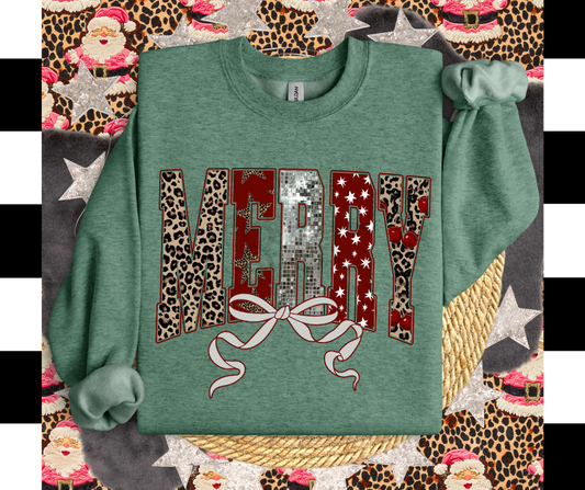 Leopard Merry DTF Transfer