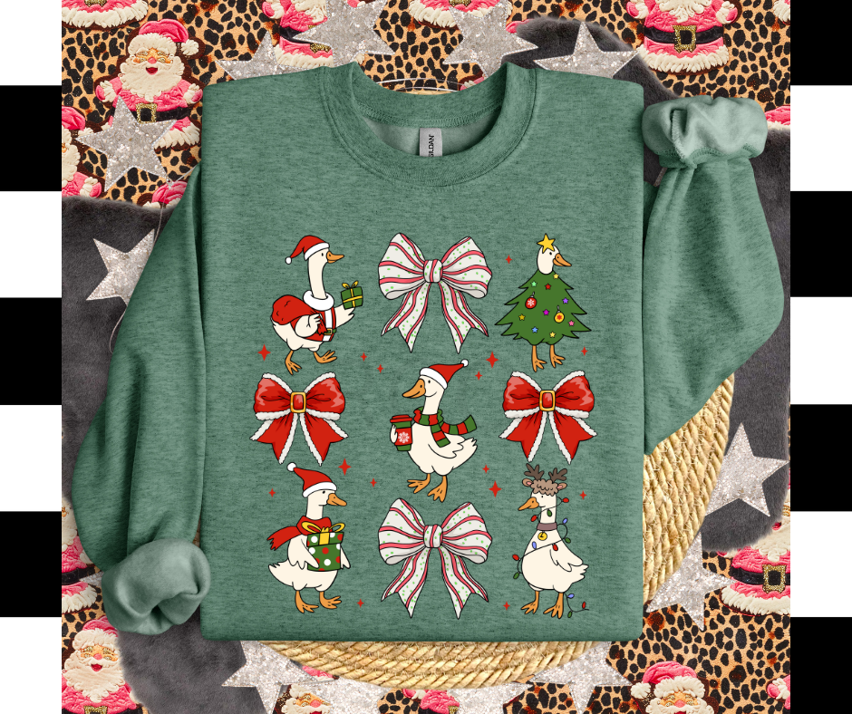 Christmas Goose and Bows