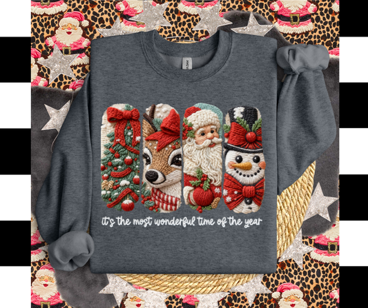 Yarn Most Wonderful Time of The Year DTF Transfer