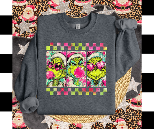 Grinch Bubble DTF Transfer