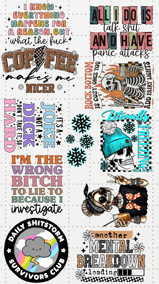 Sarcastic Premade Gangsheet