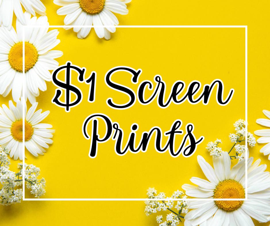 $1 Screen Print Transfers