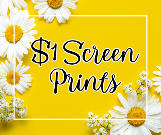 $1 Screen Print Transfers