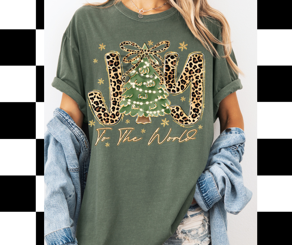 Joy To The World DTF Transfer