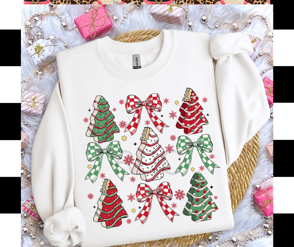 Snack Cakes and Bows DTF Transfer