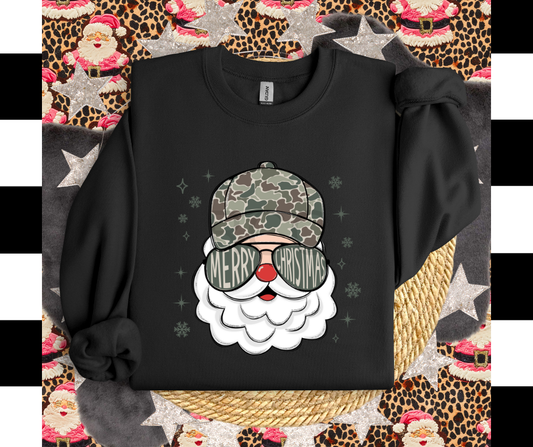 Adult Camo Santa DTF Transfer