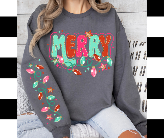 Merry Christmas Lights with Sleeve