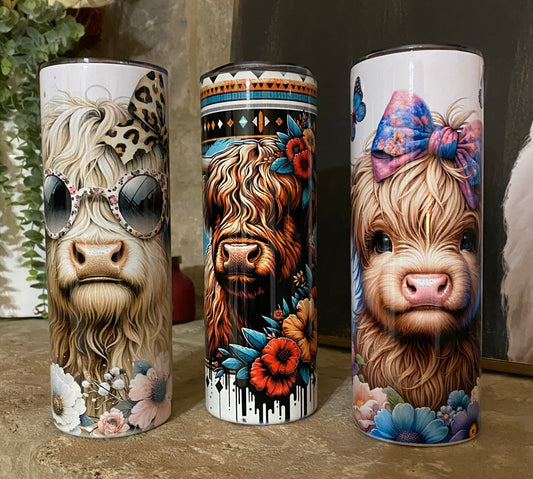 Highland Cow Tumblers