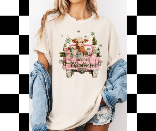 Pink H. Cow Yarn Merry Christmas