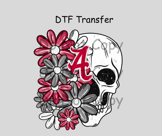 Alabama skeleton DTF Transfer