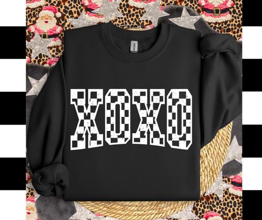 White Checkered XOXO