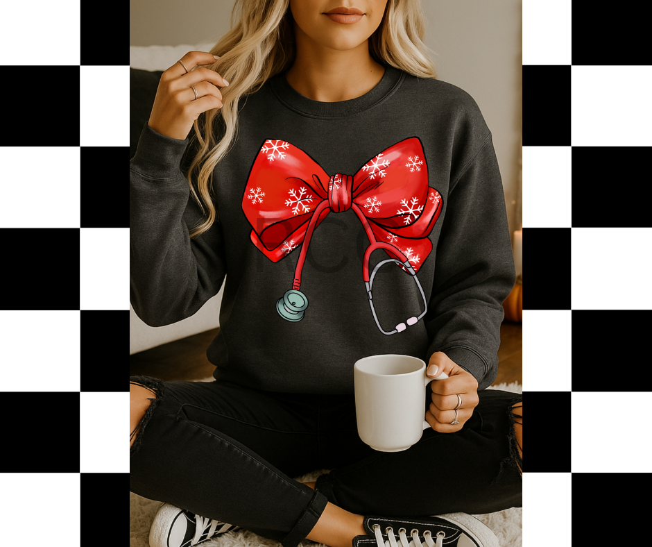 Stethoscope Christmas Bow