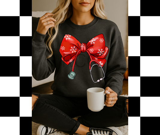 Stethoscope Christmas Bow