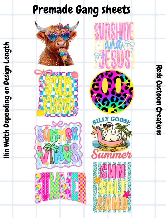 #2 Pre-made gang sheet