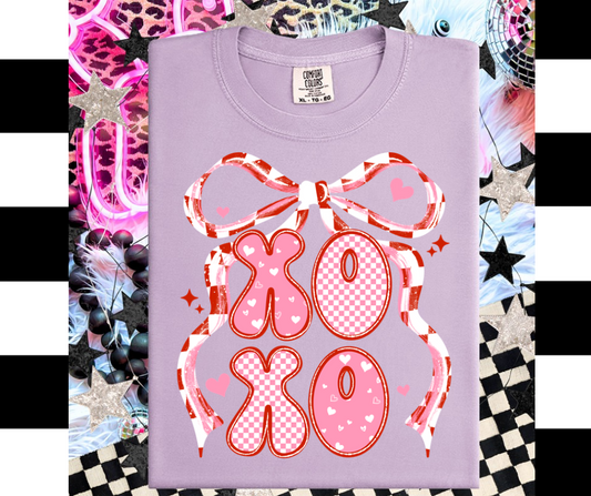 Xoxo Checkered Bow