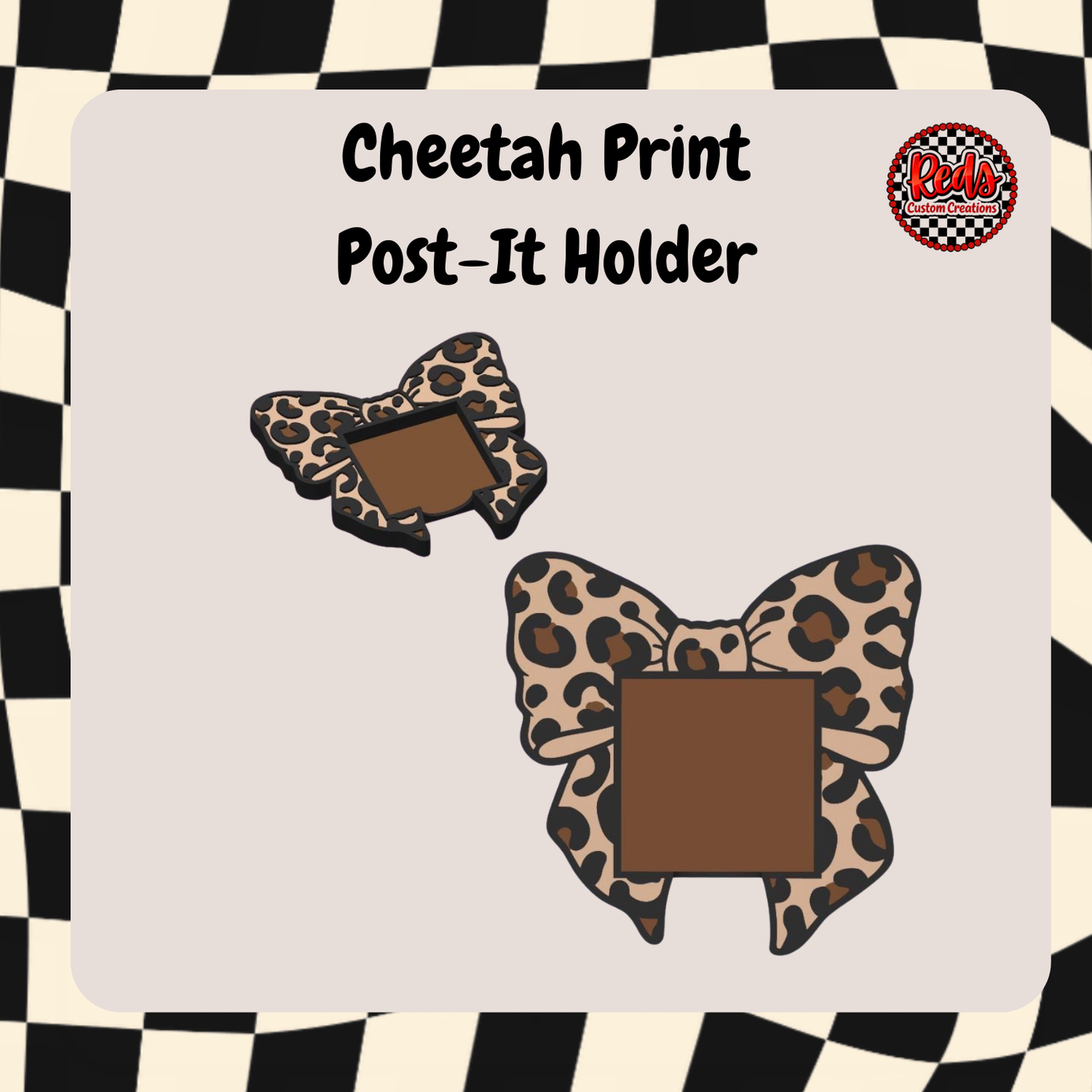 New Release! Cheetah Post it Holder