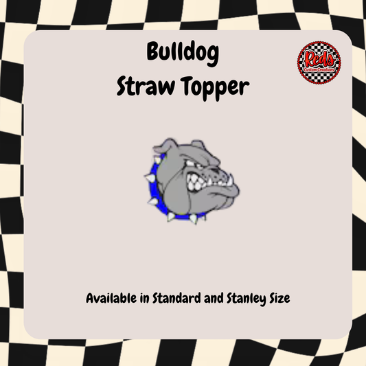 Bulldog Straw Topper