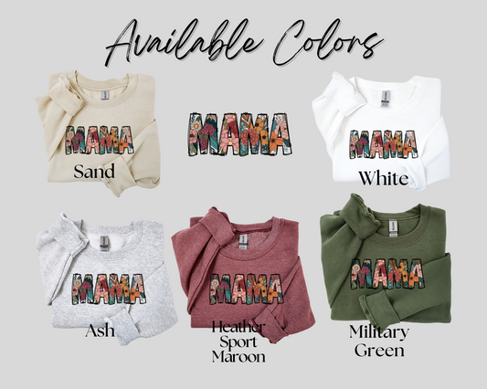 Mama Floral - Crewneck