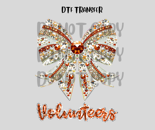 TN Rhinestone Bow DTF TRANSFER