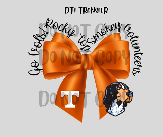 TN Rocky Top Bow DTF TRANSFER