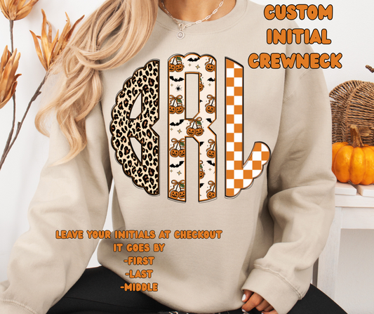 Halloween Custom Monogram Gildan Sweatshirts